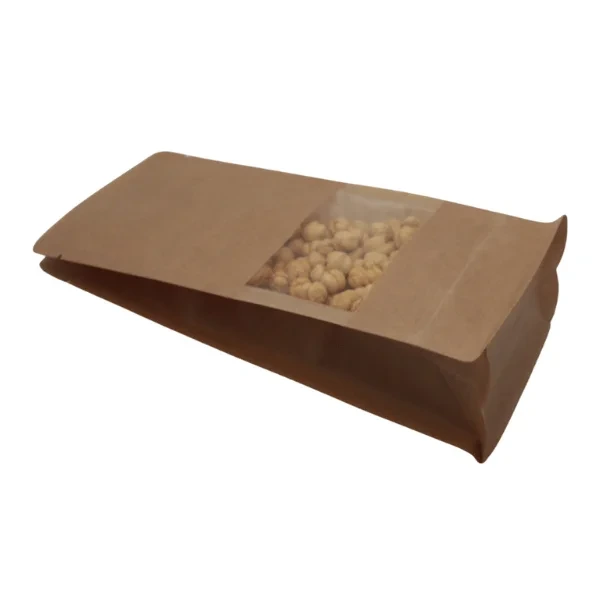 Kraft Pencereli Flat Bottom - görsel 4