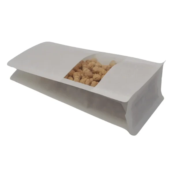 Beyaz Kraft Pencereli Flat Bottom - görsel 3