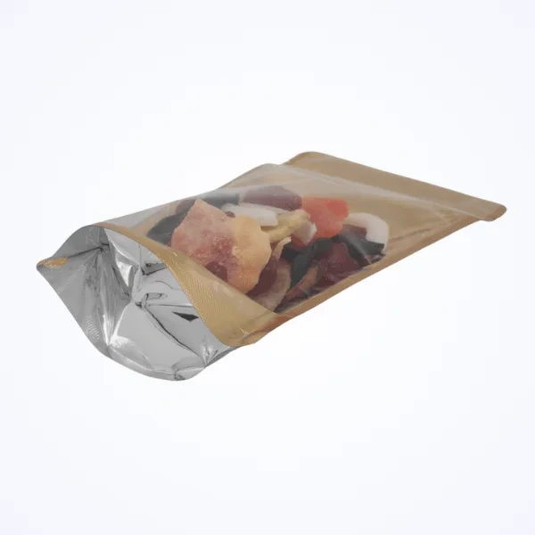 Şeffaf Gold Metalize Kilitli Doypack - görsel 3