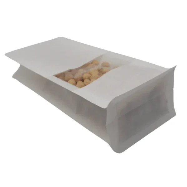 Beyaz Kraft Pencereli Flat Bottom - görsel 4