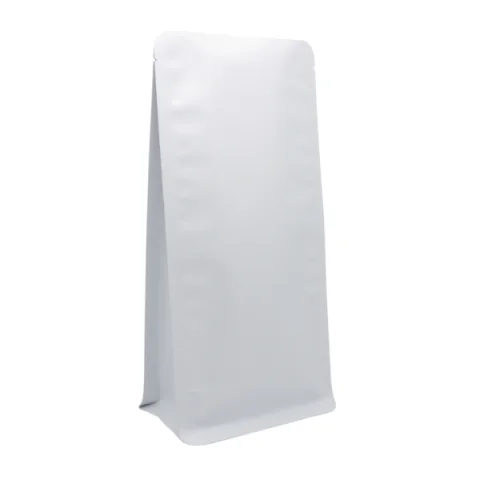Mat Beyaz Metalize Flat Bottom - 11.5 cm x 20 cm x 8 cm