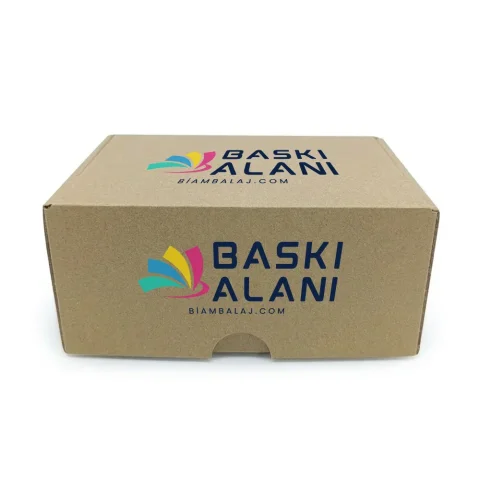 Özel Baskılı Oluklu Geçmeli Kraft E-ticaret Kutusu - 20 cm x 29 cm x 10 cm | E-ticaret Kutusu