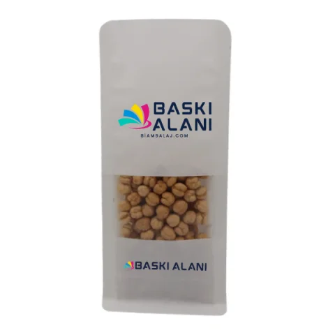 Beyaz Kraft Pencereli Flat Bottom - 11 cm x 28 cm x 8 cm