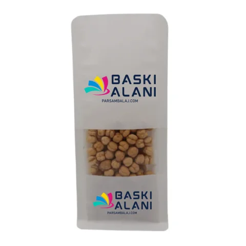 Beyaz Kraft Pencereli Flat Bottom - 10 cm x 23 cm x 7 cm