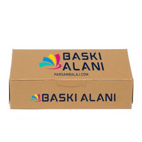 Özel Baskılı Kraft Sedefli Kuru Pasta Kutusu - 500 Gr