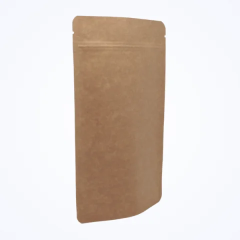 Kraft Alüminyum Kilitli Doypack - 25 cm x 34 cm x 6 cm + 6 cm